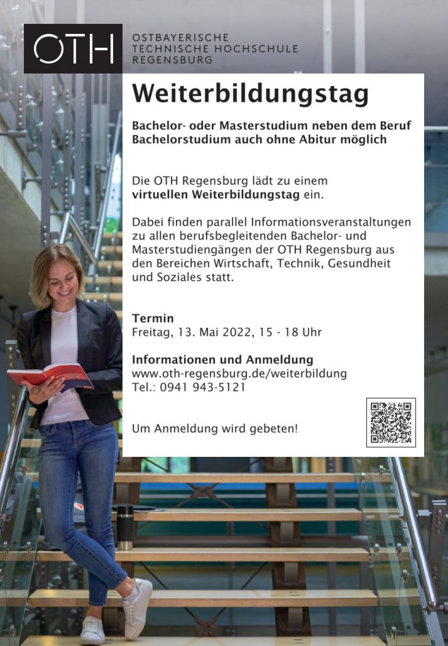 Weiterbildungstag an der OTH Regensburg am 13. Mai 2022