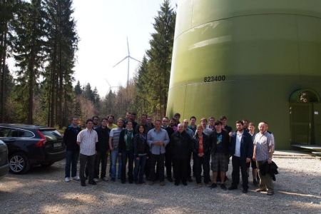 Technikerschüler besuchen Windparks