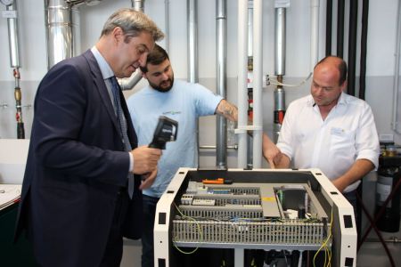 Unsere Berufsschule war Kulisse für den Besuch von Ministerpräsident Dr. Markus Söder