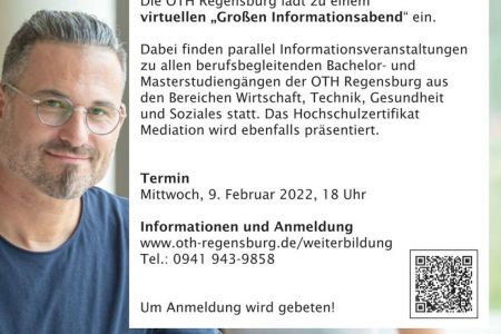 Virtueller "Großer Informationsabend" der OTH Regensburg